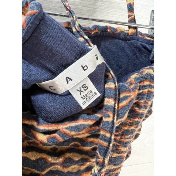 CABI Printed Tube‎ Top Shirred Jumpsuit Romper XS - Picture 6 of 7